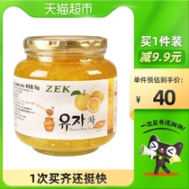 (Imported) ZEK honey grapefruit tea 1kg Korean-style drinking fruit tea flower fruit tea sauce nutrition substitute jam