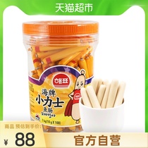 (Import) Sea brand small force fish intestines 1 kg10g * 100 Q play leisure snacks food supplement baby ready-to-eat