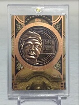 TOPPS Baseball Card Yankee Strong Hitter Ruth Bronze Statue Card Copper seal series(out)