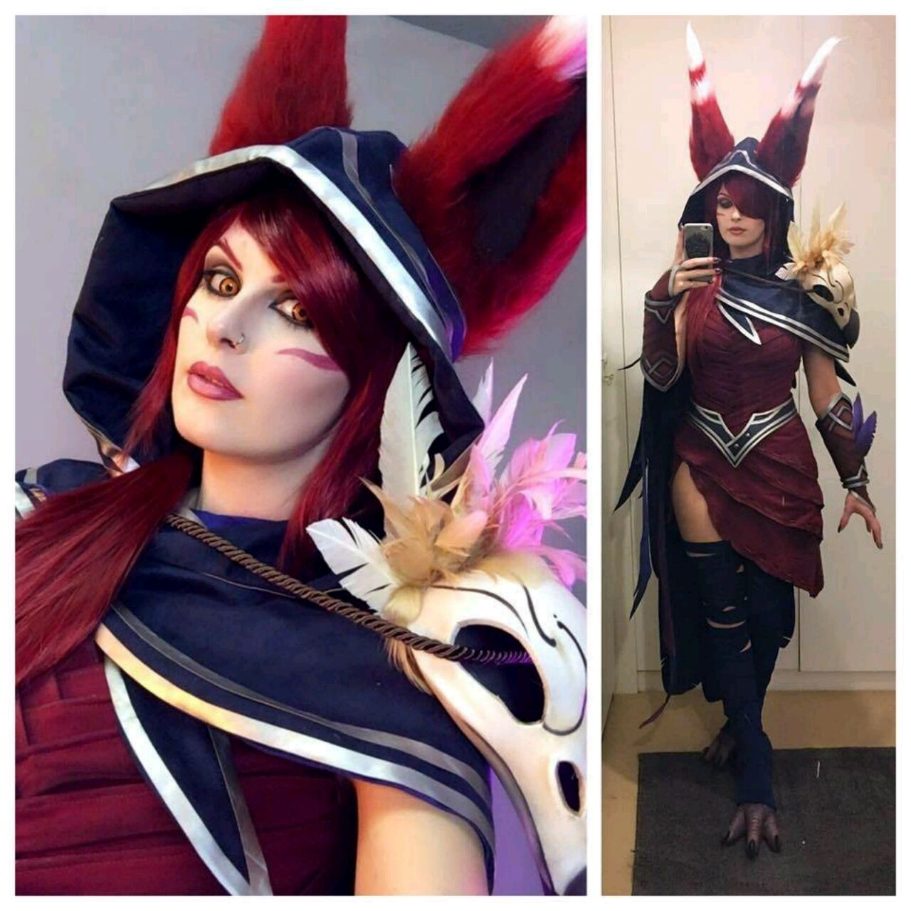 League of Legends Xayah Cosplay costume bhiner cosplay costume
