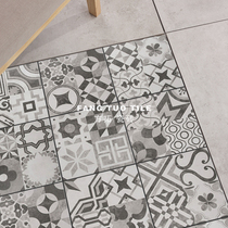 Cement Nordic industrial style gray flower tiles tiles tiles floor tiles kitchen and bathroom wall tiles 300x300 background antique tiles