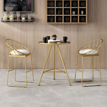 Casual Net Red Round Table And Chairs Combined Modern Minima Small Tea Table Home Light Lavish Nordic Balcony Coffee Milk Tea Shop