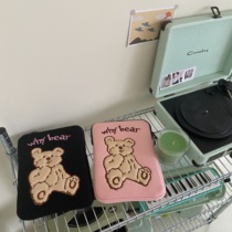 South Korea ins same bear tablet laptop plus velvet storage bag protective cover
