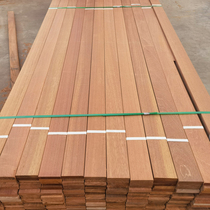 Anti-corrosion wood floor pineapple grid solid wood board outdoor wood pavilion handrail column Park corridor floor