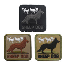 Sheepdog Sheep Dog Morale Medal Medal Medal Embroidery Velcro Armband Backpack Sticker