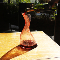 Light projection super beautiful wing S-shaped fast Decanter Wine Wine Crystal Glass Swan jug
