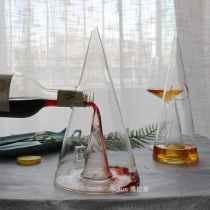 Spot red wine fast decanter small capacity personality Net Red Pyramid wine bottle wine dispenser