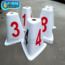 Triangle Road Sub-Pier Plastic Road Pier Wooden Road Sub-board Barrier Pier Track and Field ABS Split