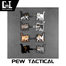 Original personality PEW TACTICAL Little kitty can have a bad mind magic sticker arm badge Morale Badge