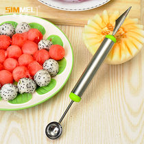 304 stainless steel dual-use fruit carving knife Watermelon cantaloupe digging ball spoon carving knife fruit and vegetable platter tool