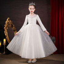 Girl princess dress performance little girl dress childrens high-end dress female gauze dress foreign skirt dress winter