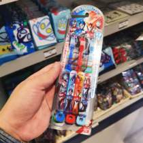 Spot Japan imported BANDAI Bandai Superman Ultraman baby children portable toothbrush 3 pcs Spot
