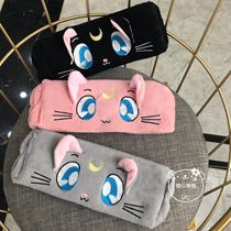  New product Wide-brimmed Japanese girl heart cat ears face wash bundle Hair band Sweet and cute cat makeup wash head