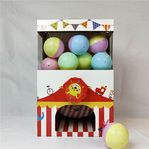 Carton Cardboard DIY party small egg machine kindergarten charity sale handmade children prizes twisted eggs