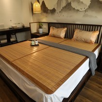 Bamboo mat folding 1 8m bed can be Mat 1 5 m mat summer double-sided 1 35 double household straw mat 1 2 0 9
