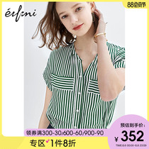 New Korean style striped shirt women's 1194320451q