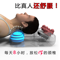  Traction massage pillow Electric multi-function heating cervical spine massager Shoulder and neck pillow Household neck massage instrument material