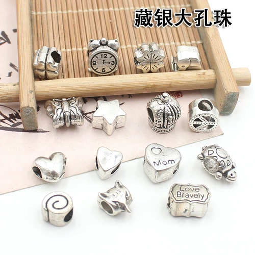 Серебряные бусины, аксессуар, аксессуары, ручка, браслет из бисера, ожерелье, 5мм