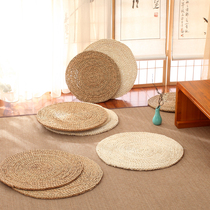 Tatami futon cushion with thickened bay window and Japanese room for meditation and worship of Buddha meditation mat