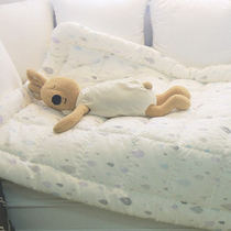 South Korea Straight Mail Newborn Baby Pure Cotton Gauze Bedsheet Bed Linen Baby Kindergarten Afternoon Nap Bedclothes 04