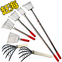 Sea-catching artifact stainless steel water grass tool set seaside beach rake shell clams dig oyster crab clam