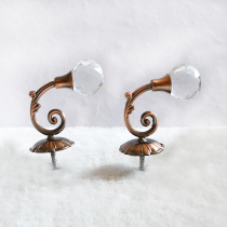 Tianhe lace European crystal curtain adhesive hook wall hook hanging ball strap a pair of accessories accessories modern Chinese products