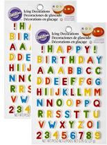 Wilton 710-6042 Letters Numbers Edible Icing Decorati