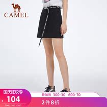 Camel sports skirt women 2021 summer New High Joker temperament waist black fashion skirt women