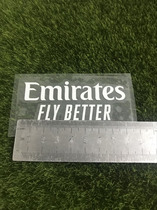 Milan Real Madrid Training Suit Emirates Fly better Sponsored Size 8cm Thermal Transfer Printing Number