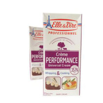 Purple Tower Tower Light Cream 1L France Elyve animal cream make cake baking ingredients 1 box * 12