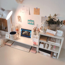 Table small layer Rack Station storage desktop desk sundries sorting desk home simple multi-layer storage bookshelf