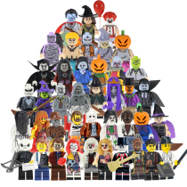 Halloween series Vampire Queen skeleton zombie pumpkin witch assembly puzzle toy