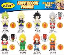 Anime Dragon Ball Peak KF6098 Monkey King Betta Broly Assembled Building Block Man Educational Toy