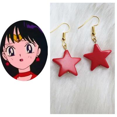taobao agent COS prop Serreartment Sailor Sailor Moon Martian Hero earrings/ear clip COS accessories