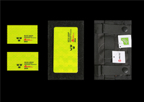 Swedish military fans publicly issued a reflective sticker warning sticker traffic safety night backpack riding night flag