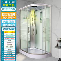 Integral shower room Household one-piece tempered glass simple bath room partition Bath room Sauna shower bathroom