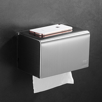 Toilet tissue box toilet hand paper box Non-punching roll paper tube 304 stainless steel tissue holder creative toilet paper box