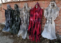 Halloween ghost festival Secret room escape haunted house bar KTV scene decoration props horror skeleton big hanging ghost