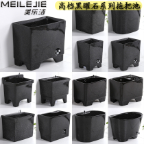 Mop Pool Black Ceramic Sink Size No. Mpier Basin Home Retro Mop Pool Balcony Toilet Floor Mopping Bucket