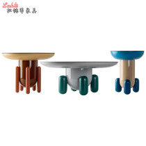 Spanish designer small family light extravagant modern fruit tray Home living room tea table Round flowers Several Silent Wind Furniture