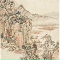 Qing Wang Yu Landscape tif ultra-high-definition electronic picture decoration spray identification copy Chinese painting material
