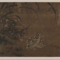 Song Xuanhe Temple Shuangan Shuangan Picture ultra-high-definition electronic picture decoration spray identification copy Chinese painting material