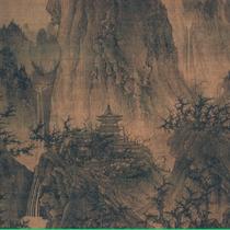 Song Licheng Qingluan Xiao Temple Picture Ultra HD electronic picture decoration inkjet identification copy Chinese painting material