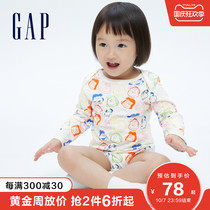 (Snoopy joint) Gap baby cotton cotton jumpsuit 740278 2021 autumn new childrens clothing