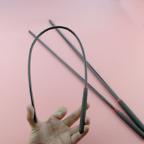 Resin elastic small black stick whip rattan teaching dance teacher teaching aids walking dog training dog training ruler baton whip