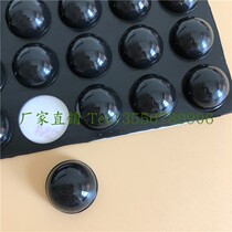  With self-adhesive 3M glue Black non-slip and anti-collision rubber silencer shock absorber Computer host foot pad 16*8mm 36 pcs