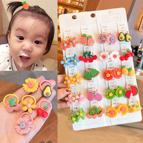 Baby tie small pull head rope baby child small rubber band thumb Hairband cute girl does not hurt hair headgear