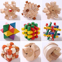 Kongming lock puzzle toy decompression students insert building blocks adult Luban lock children gift concentration toy