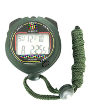 Tianfu stopwatch PC2210EL double row 10 memory luminous sports night track and field running timing judge pinch