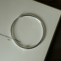 Wing Brick Veinsbrick Jane to Time classic smooth sliding foot silver 9999 men and women bracelet